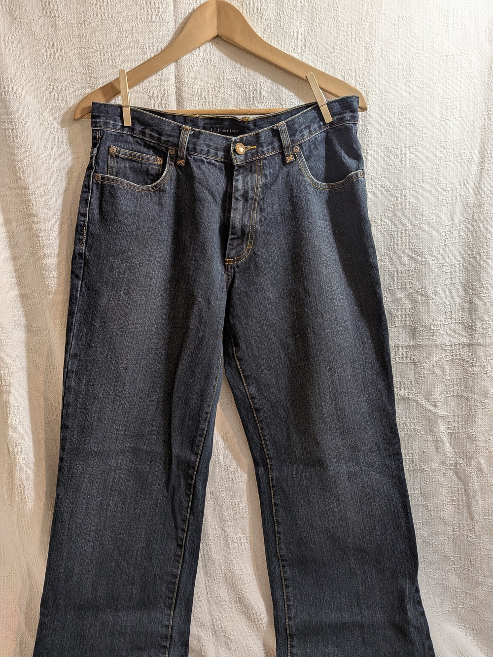 J. Ferrar Men’s Dark Wash Jeans 32x32 – Classic Straight Fit